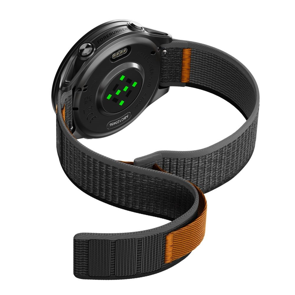 Spigen Athlex Air Universal Nylon Rem (22mm) - Sort / Orange