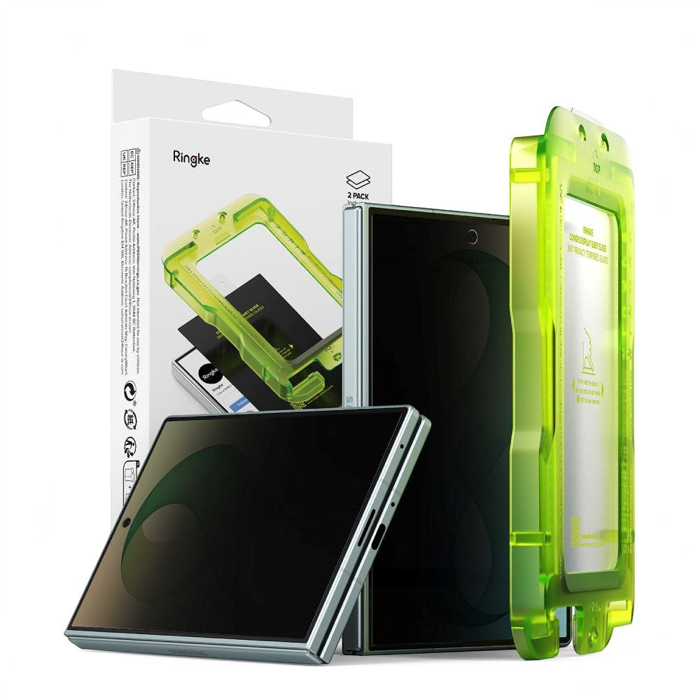 Samsung Galaxy Z Fold8 Ringke Cover Display Easy Slide Privacy Beskyttelsesglas - 2 stk - Gennemsigtig