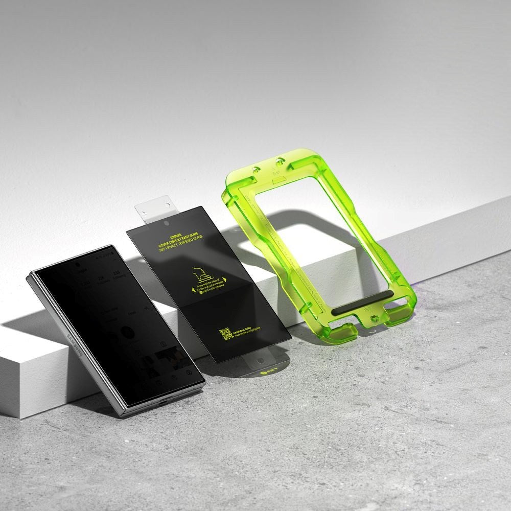Samsung Galaxy Z Fold8 Ringke Cover Display Easy Slide Privacy Beskyttelsesglas - 2 stk - Gennemsigtig