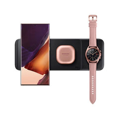 Original Samsung 3-i-1 Trådløs Oplader - Sort