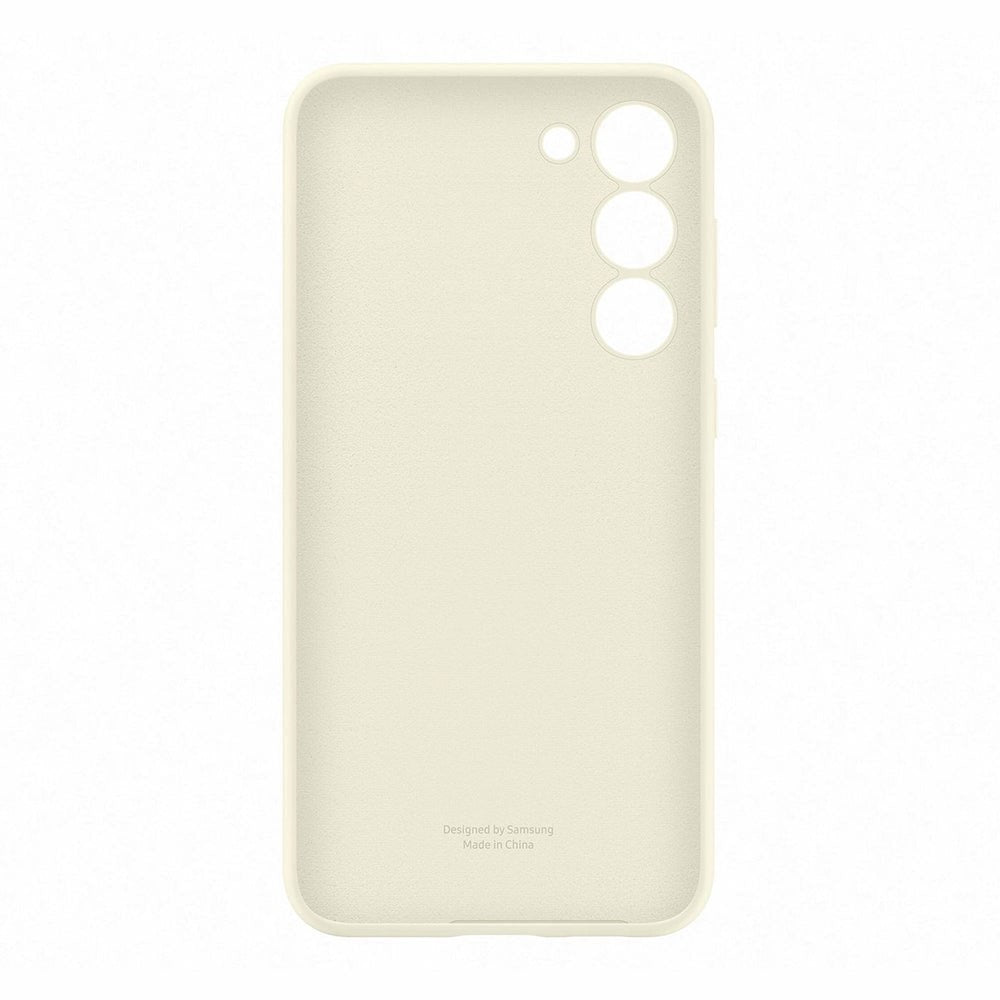 Original Samsung Galaxy S23+ (Plus) Silikone Cover - Cremehvid (EF-PS916TUEGWW)