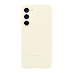 Original Samsung Galaxy S23+ (Plus) Silikone Cover - Cremehvid (EF-PS916TUEGWW)