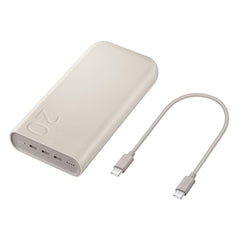 Samsung Battery Pack - 45W Powerbank 20.000 mAh & USB-C Kabel 30cm - Beige