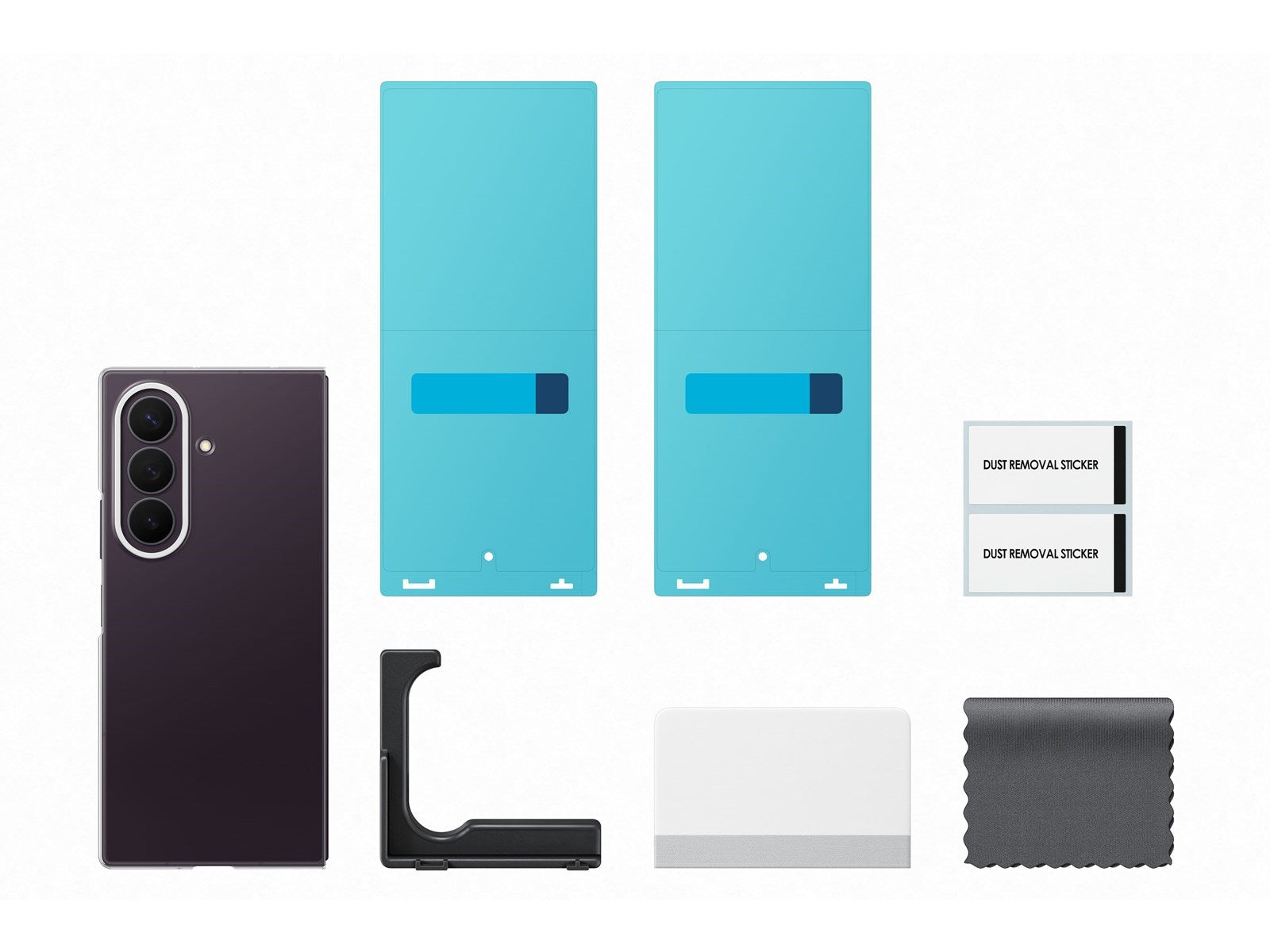 Original Samsung Galaxy Z Fold8 Ultra Cover m. Beskyttelsesfilm – Gennemsigtig