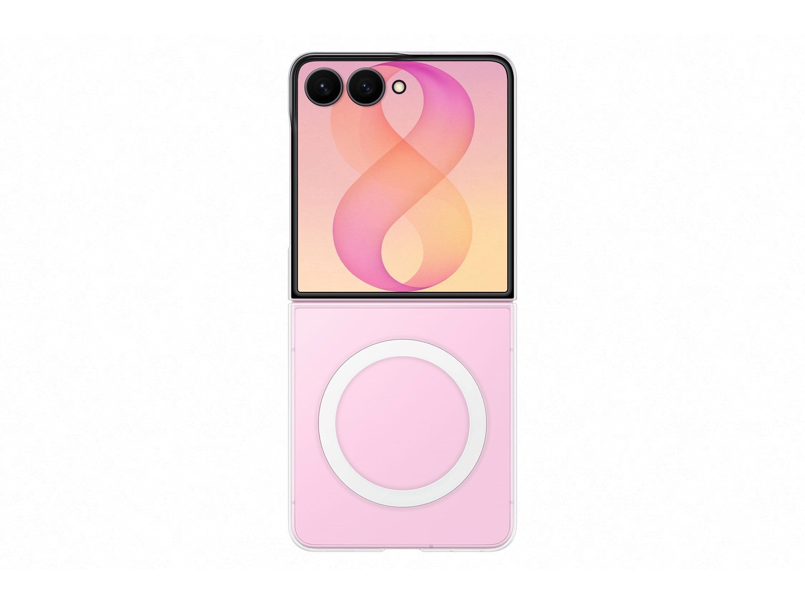 Original Samsung Galaxy Z Flip8 Clear Magnet Cover - Transparent