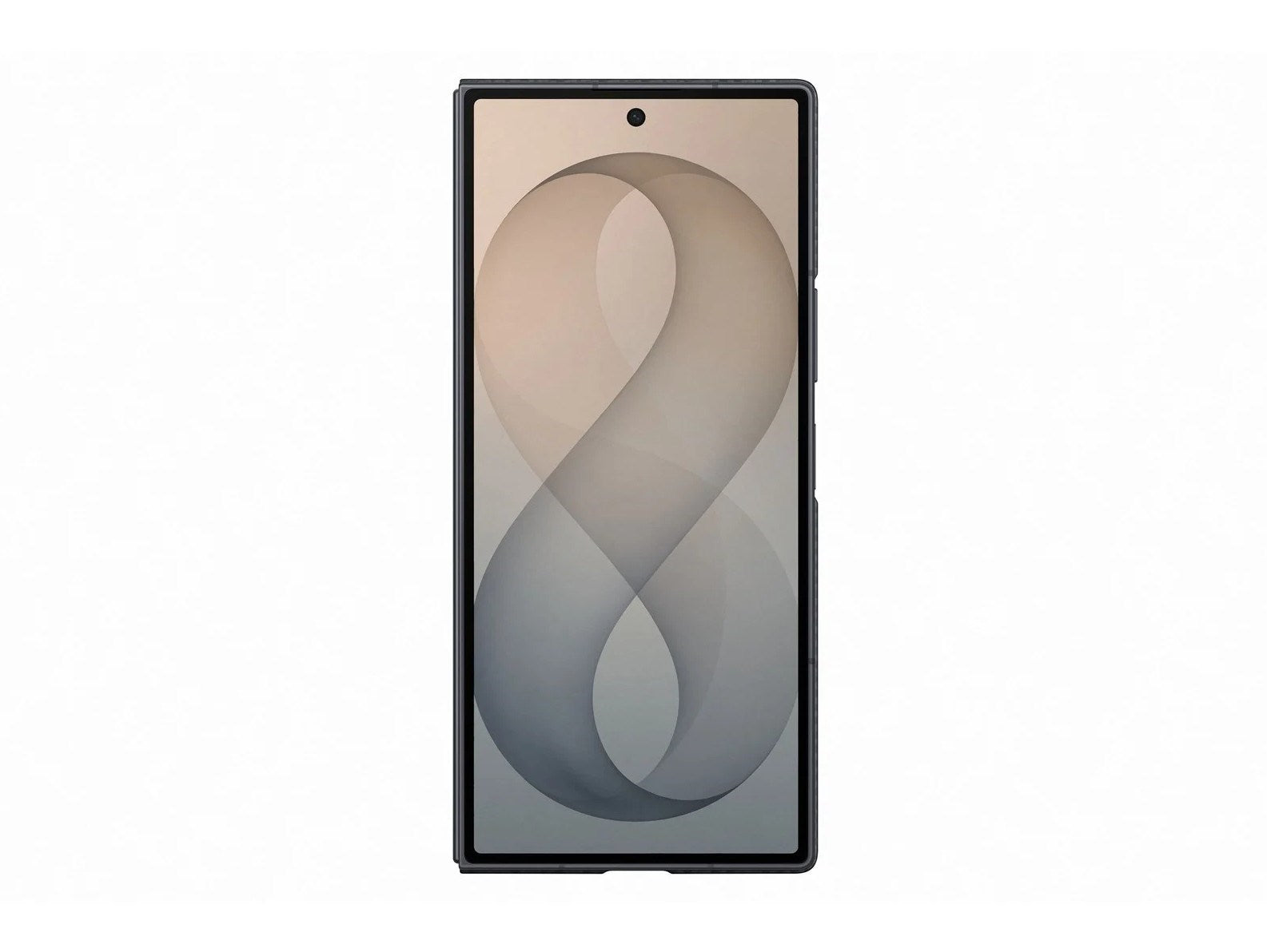 Original Samsung Galaxy Z Fold8 Ultra Carbon Magnet Case m. Beskyttelsesfilm - Sort