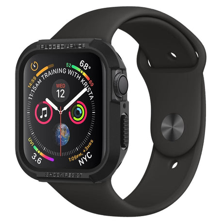 Apple Watch (44mm) SPIGEN Rugged Armor Case - TPU Cover - Sort