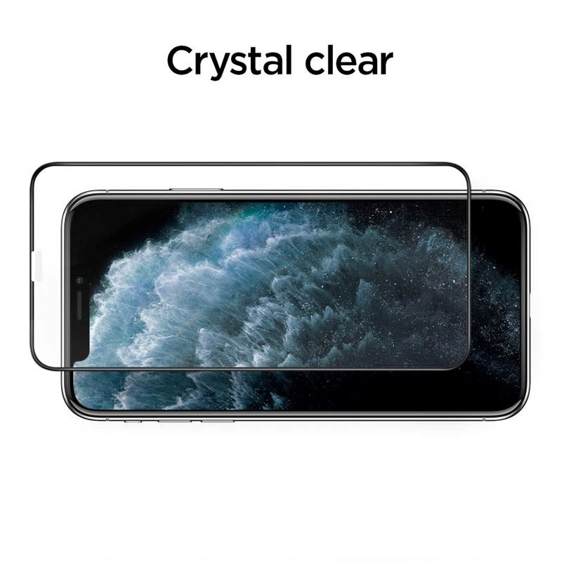 iPhone 11 Pro Max Spigen Align Glass Skærmbeskyttelse - Case Friendly - Gennemsigtig