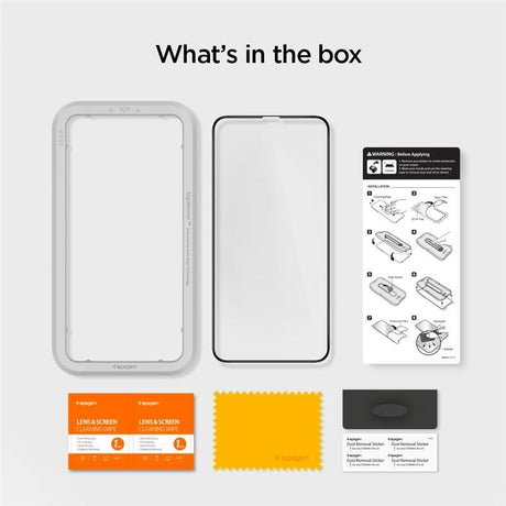 iPhone 11 Pro Max Spigen Align Glass Skærmbeskyttelse - Case Friendly - Gennemsigtig