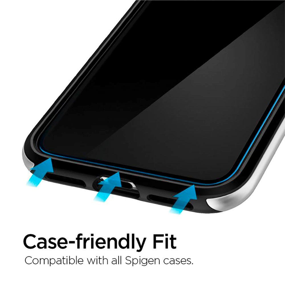 iPhone 11 / XR Spigen Beskyttelsesglas - 2 stk. - Gennemsigtig