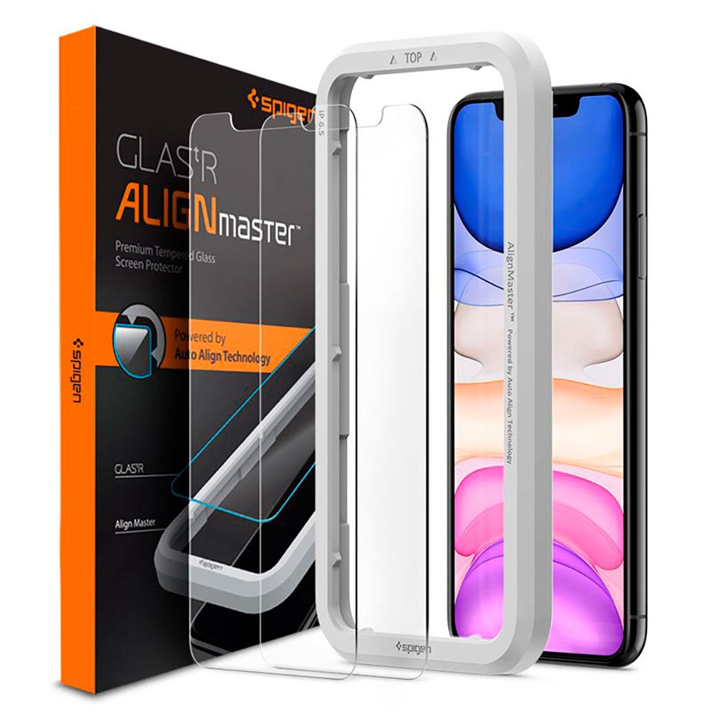 iPhone 11 / XR Spigen Beskyttelsesglas - 2 stk. - Gennemsigtig