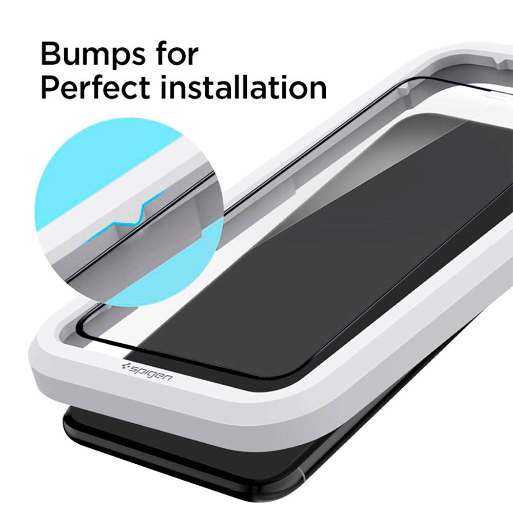 iPhone 11 Pro Spigen Beskyttelsesglas - Sort Kant