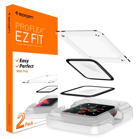 Spigen ProFlex EZ Fit 2 stk. Skærmbeskyttelse Apple Watch SE / 6 / 5 / 4 (44mm) - Gennemsigtig