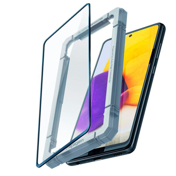 Samsung Galaxy A52 (4G / 5G) / A52s (5G) Spigen Alignmaster FC Skærmbeskyttelse - Case Friendly - Sort Kant