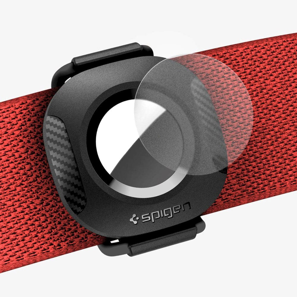 Spigen AirTag 1. & 2. Gen. ComforTag Etui til Kæledyrshalsbånd - Sort
