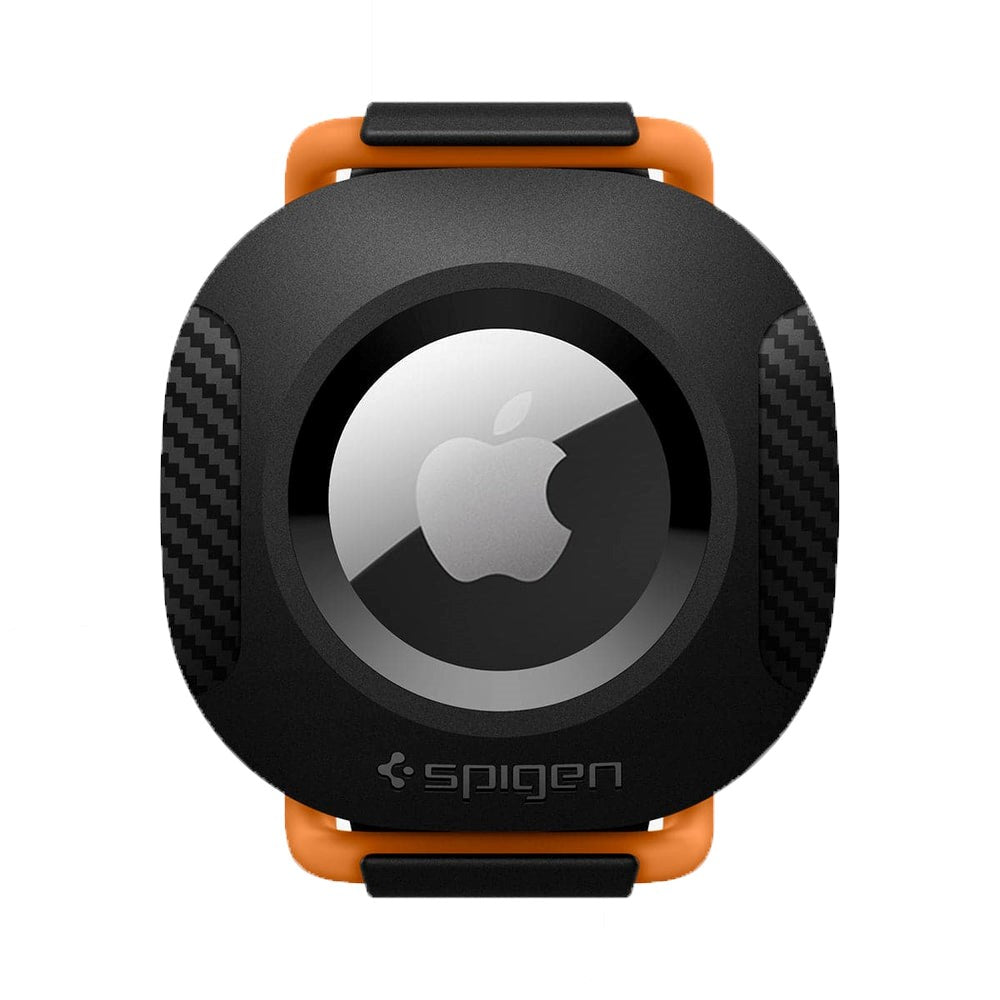 Spigen AirTag 1. & 2. Gen. ComforTag Etui til Kæledyrshalsbånd - Sort