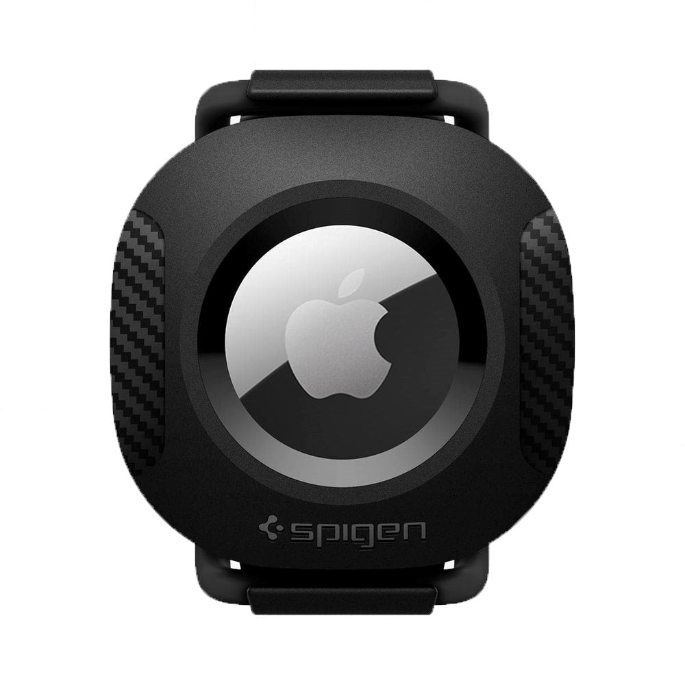 Spigen AirTag 1. & 2. Gen. ComforTag Etui til Kæledyrshalsbånd - Sort