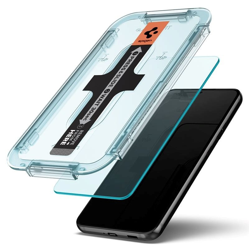 Samsung Galaxy S22+ (Plus) Spigen EZ Fit Glas.tR Skærmbeskyttelse - 2 stk. - Case Friendly - Gennemsigtig