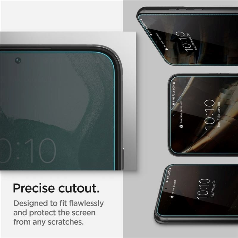 Samsung Galaxy S22+ (Plus) Spigen EZ Fit Glas.tR Skærmbeskyttelse - 2 stk. - Case Friendly - Gennemsigtig