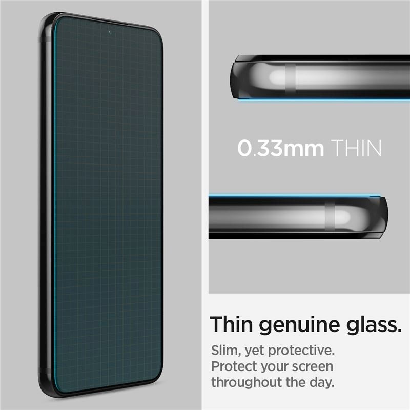 Samsung Galaxy S22+ (Plus) Spigen EZ Fit Glas.tR Skærmbeskyttelse - 2 stk. - Case Friendly - Gennemsigtig