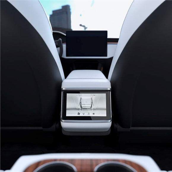 Tesla Model X (2022) / Model S (2021) Skærmbeskyttelse til Bagsædet - Gennemsigtig