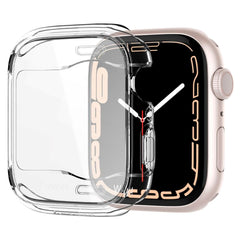 Apple Watch 7/8/9 (45mm) Spigen Ultra Hybrid Cover m. Skærmbeskyttelse - Crystal Clear