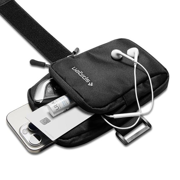Spigen Vandafvisende Dynamic Shield Løbearmbånd (Maks. Mobil: 195 x 113mm) - Sort
