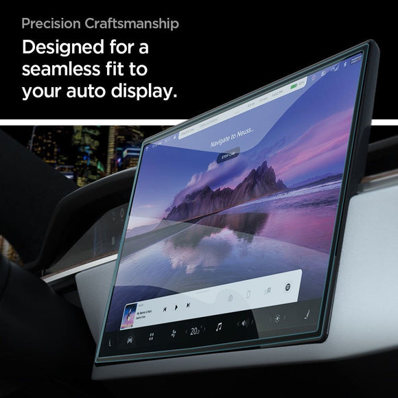 Spigen EZ Fit Skærmbeskyttelse til Tesla Model X (2022) / Model S (2021) - Gennemsigtig