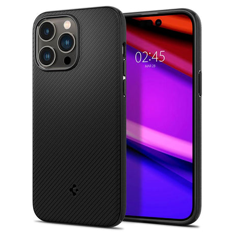 iPhone 14 Pro Spigen Mag Armor Cover - MagSafe Kompatibel - Matte Black