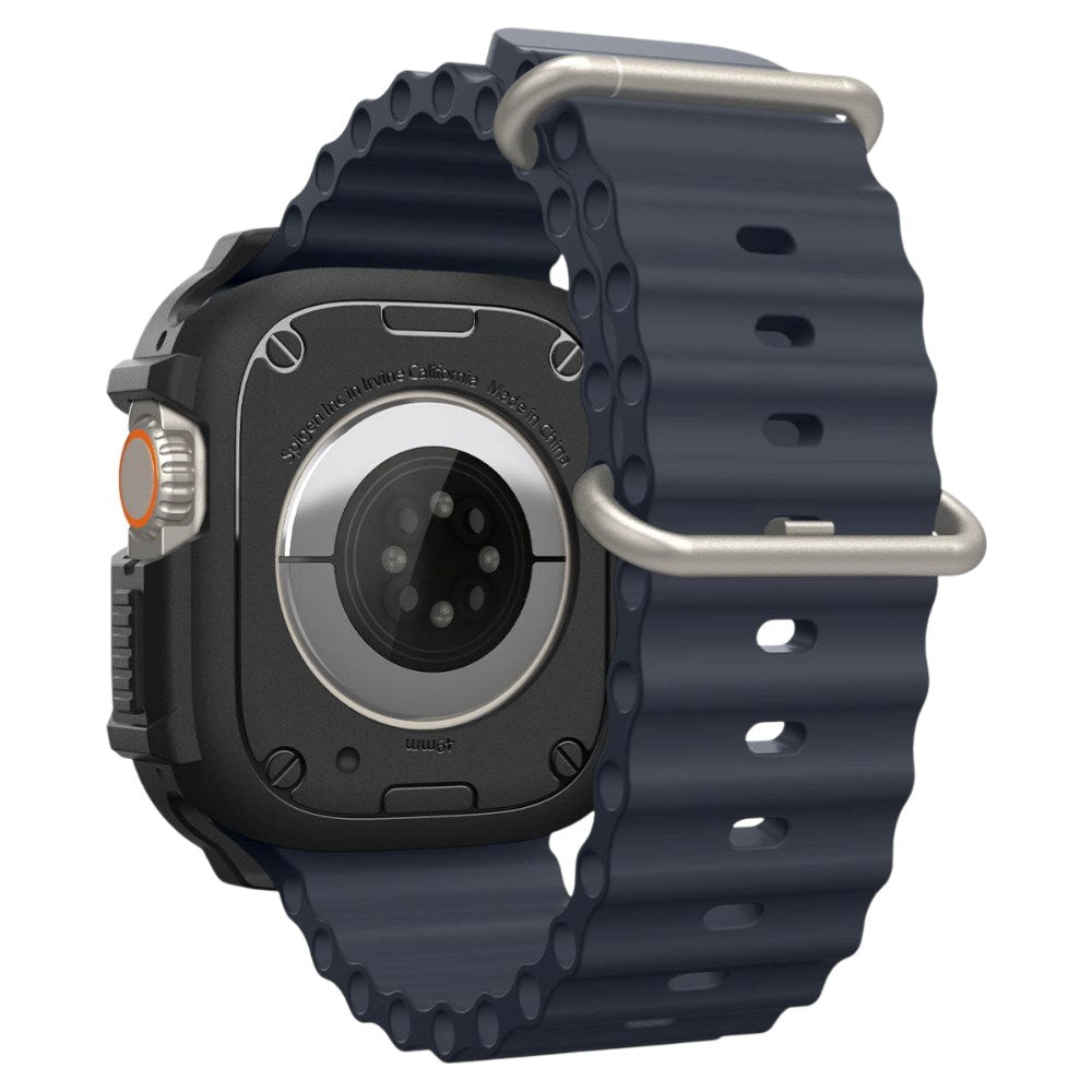Apple Watch Ultra 3 / 2 / 1 (49mm) Spigen Rugged Armor Cover - Sort