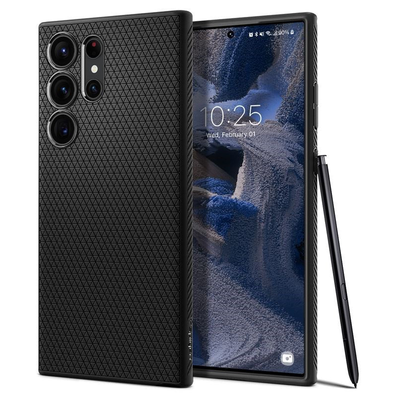 Samsung Galaxy S23 Ultra Spigen Liquid Air Cover - Sort