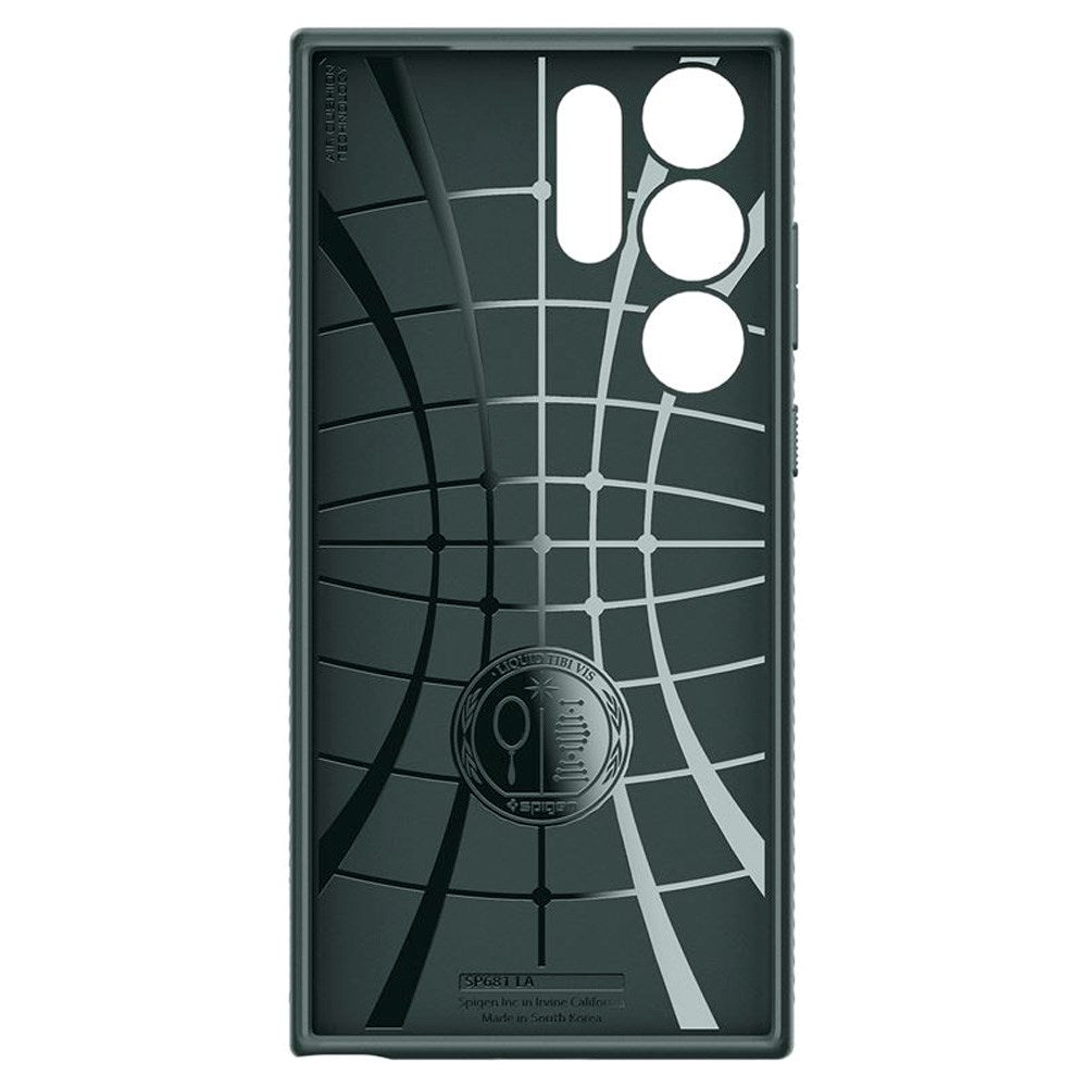 Samsung Galaxy S23 Ultra Spigen Liquid Air - Fleksibelt Plastik Cover - Grøn
