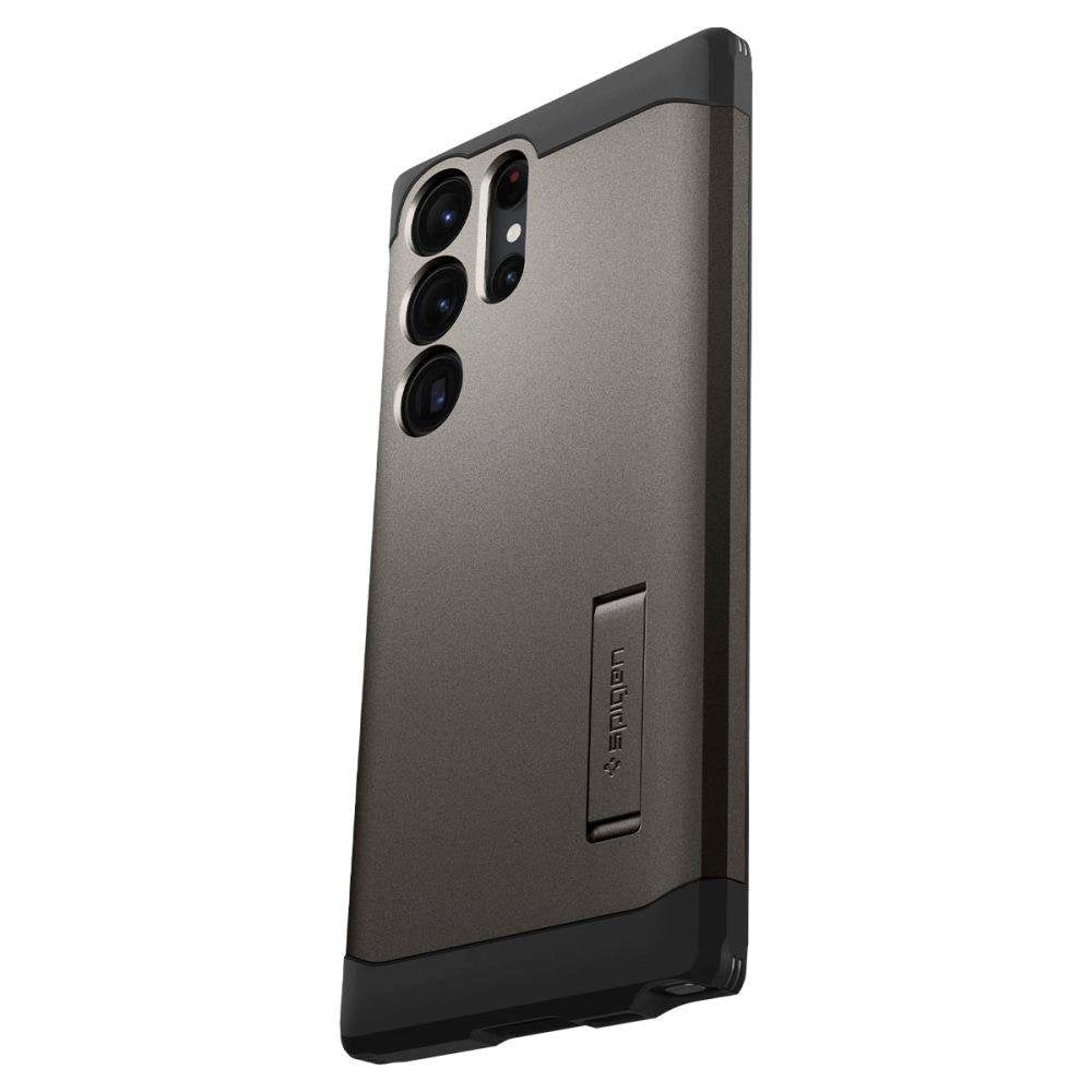 Samsung Galaxy S23 UItra Spigen Tough Armor Cover m. Kickstand - Gunmetal