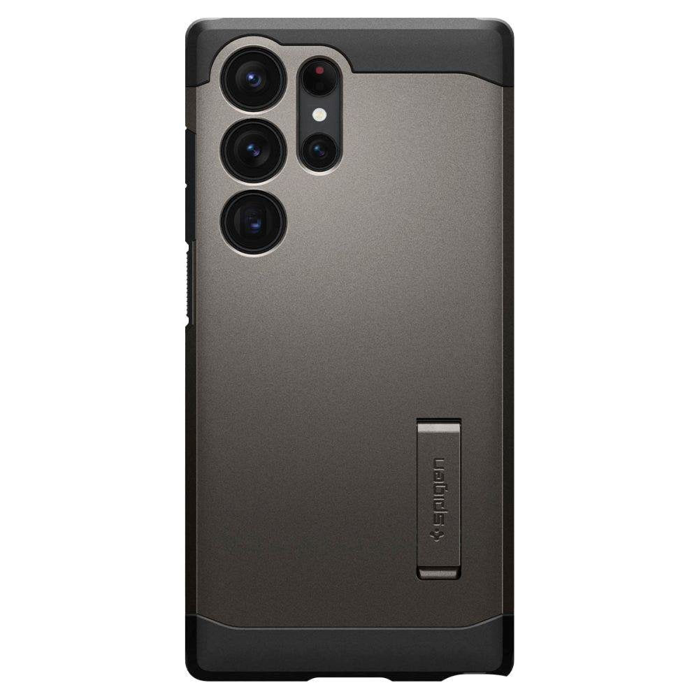 Samsung Galaxy S23 UItra Spigen Tough Armor Cover m. Kickstand - Gunmetal