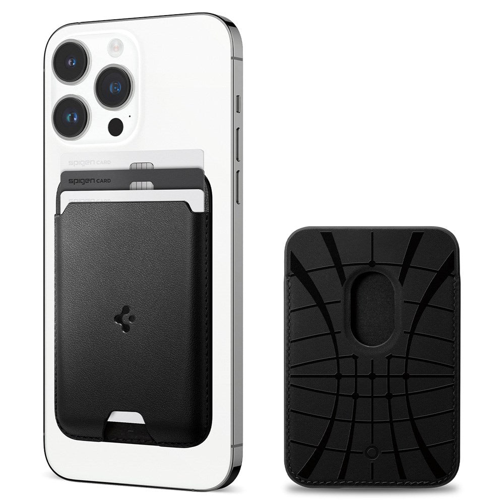 Spigen Valentinus Kortholder - MagSafe Kompatibel - Sort