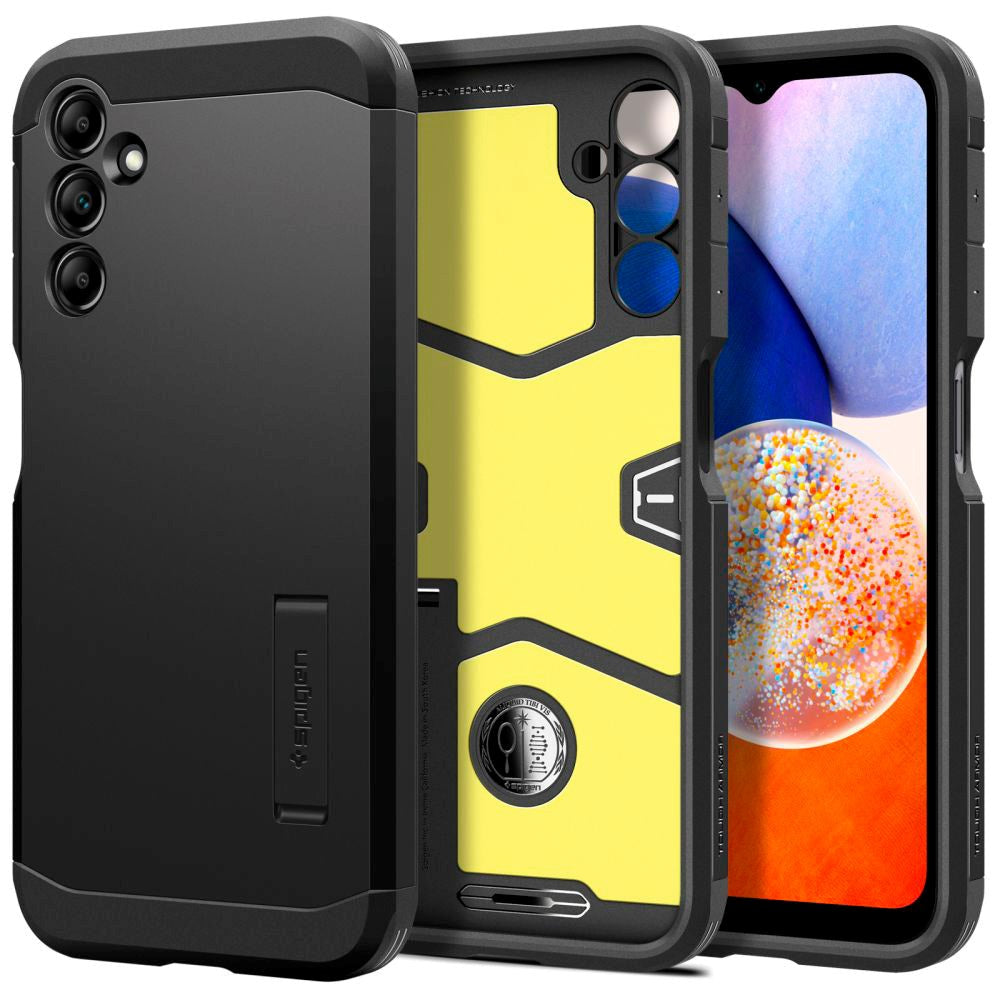 Samsung Galaxy A14 / A14 (5G) Spigen Tough Armor Cover m. Kickstand - Sort