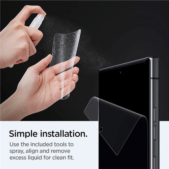 Samsung Galaxy S23 Ultra Spigen NeoFlex Beskyttelsesfilm - 2-stk. - Gennemsigtig
