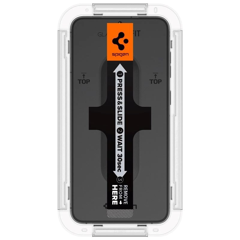 Samsung Galaxy S23 Spigen EZ Fit Glas.tR Skærmbeskyttelse - 2 stk. - Case Friendly - Gennemsigtig
