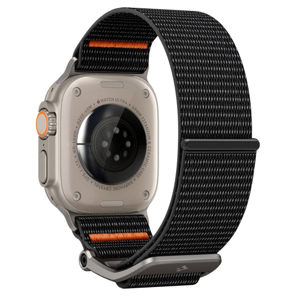 Apple Watch (42/44/SE/45/46/49mm) Spigen DuraPro Flex Nylon Rem - Sort
