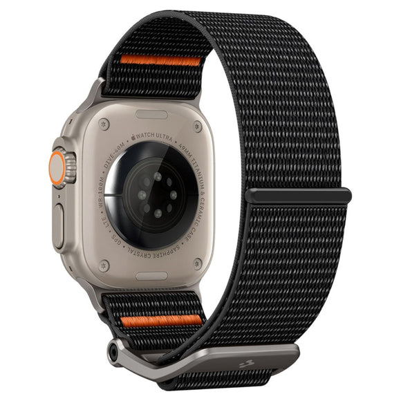 Apple Watch (42/44/SE/45/46/49mm) Spigen DuraPro Flex Nylon Rem - Sort