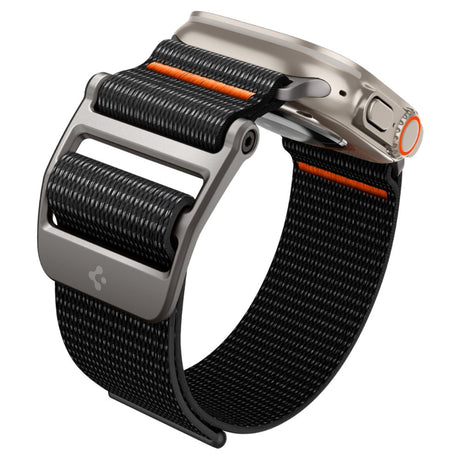 Apple Watch (42/44/SE/45/46/49mm) Spigen DuraPro Flex Nylon Rem - Sort