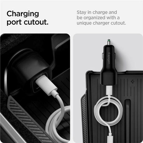 Spigen Armlæn Konsol Opbevaring til Tesla Model 3 (2022-23) / Model Y (2022-23) - Sort