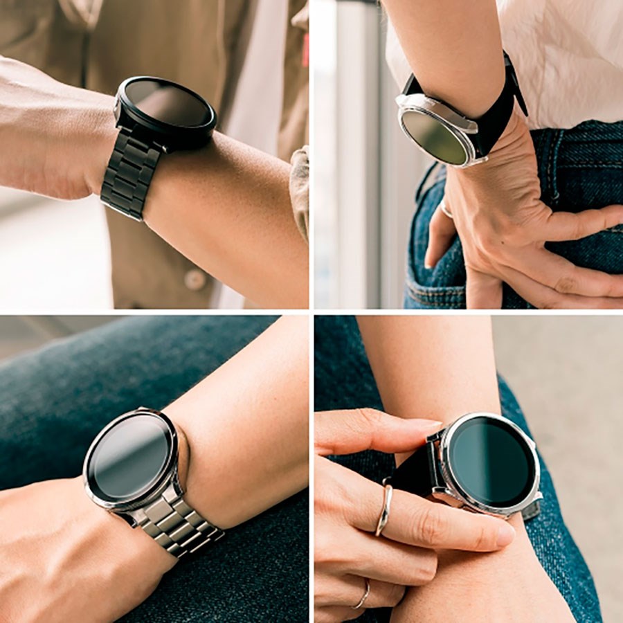 Samsung Galaxy Watch 6 Classic (47mm) Ringke Slim Cover 2-Pak - Gennemsigtig & Sort