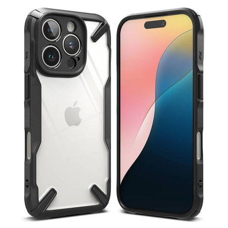 iPhone 16 Pro Max Ringke Fusion X Cover - Gennemsigtig / Sort