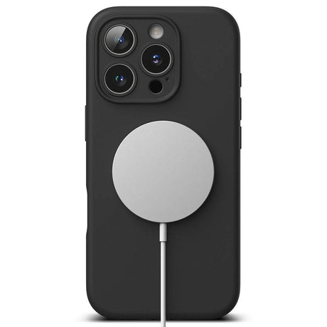 iPhone 16 Pro Max Ringke Silikone Cover - MagSafe Kompatibel - Sort