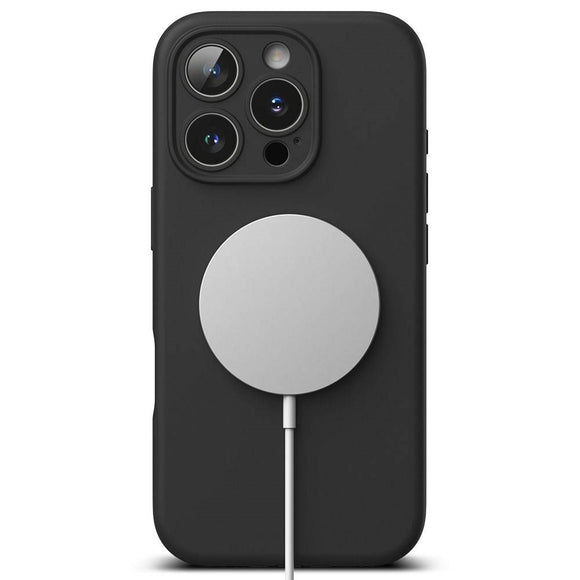 iPhone 16 Pro Max Ringke Silikone Cover - MagSafe Kompatibel - Sort