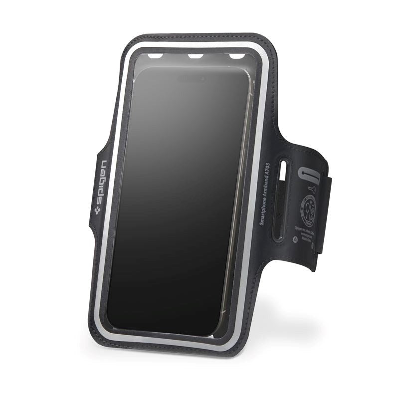 Spigen Universal Dynamic Shield Løbearmbånd (Maks. Mobil: 6.9") - Sort