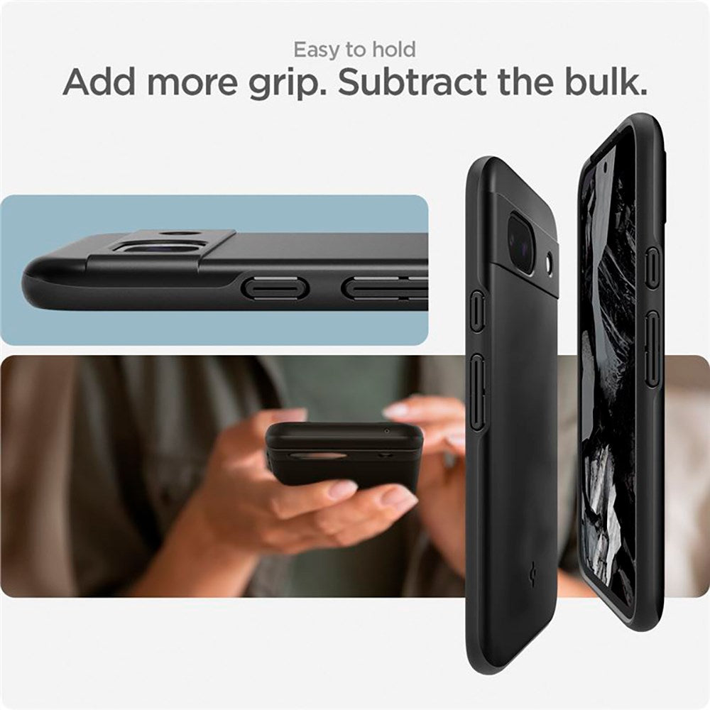 Google Pixel 8a Spigen Thin Fit Cover - Sort