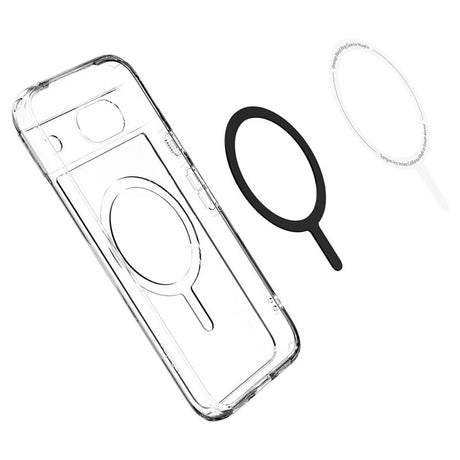 Google Pixel 8a Spigen Ultra Hybrid Cover - MagSafe Kompatibel - Gennemsigtig / Sort