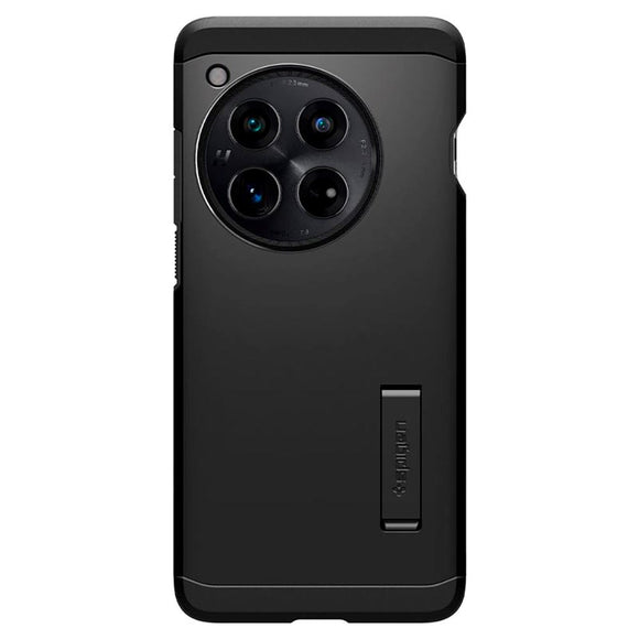 OnePlus 12 Spigen Tough Armor Cover m. Kickstand - Sort